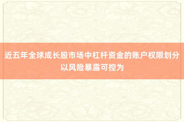 近五年全球成长股市场中杠杆资金的账户权限划分以风险暴露可控为