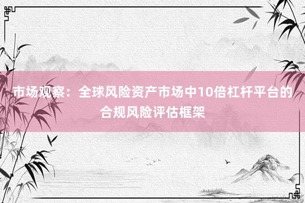 市场观察：全球风险资产市场中10倍杠杆平台的合规风险评估框架